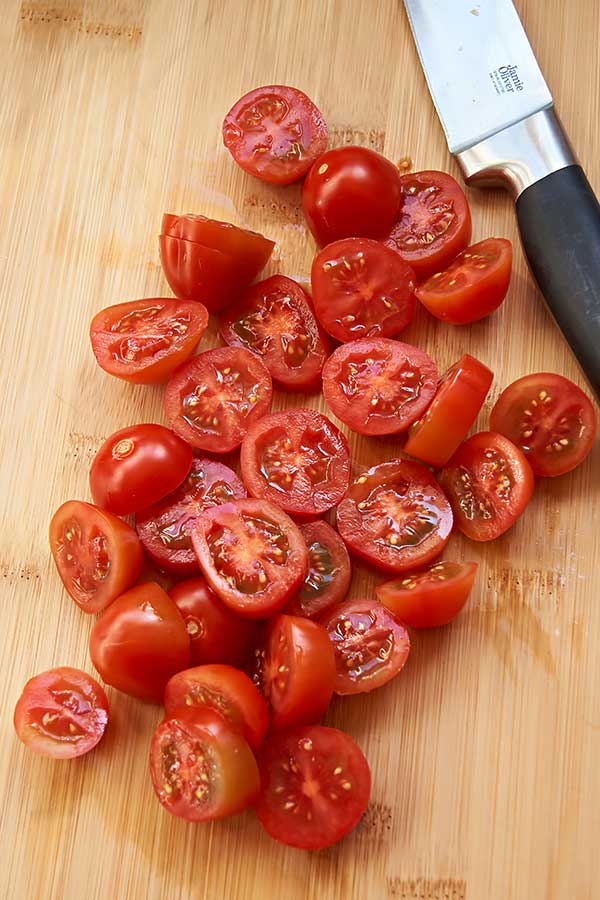 Tomaten für Focaccia