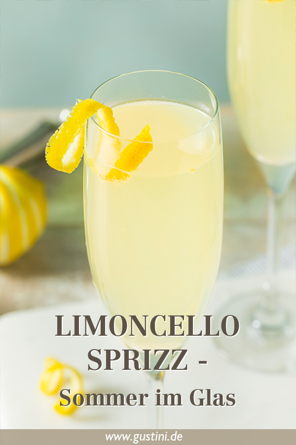 Limoncello Spritz für Pinterest