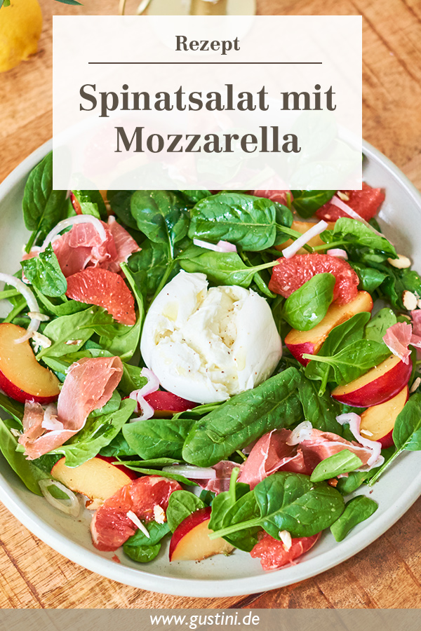 Spinatsalat mit Mozzarella