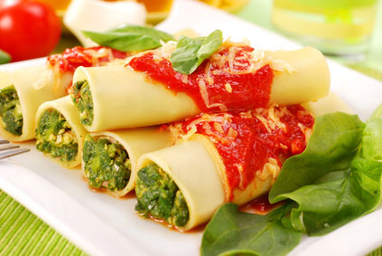 Cannelloni mit Spinat