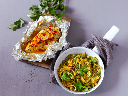 tagliatelle zucchini hähnchenfleisch