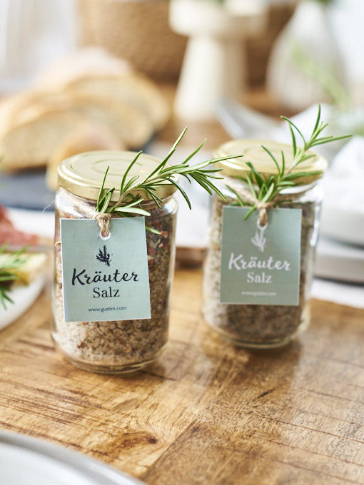 Anleitung Kräutersalz Etikett DIY Kräutersalz Etikett DIY