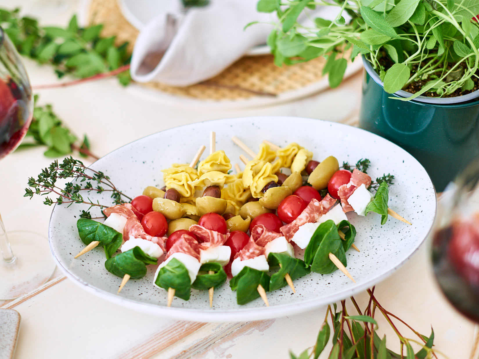 Fingerfood Spieße - italienische Rezepte - Gustinis Feinkost Blog