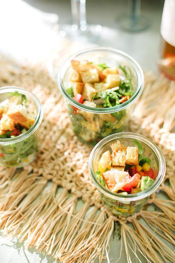 Panzanella zum Picknick im Weck-Glas