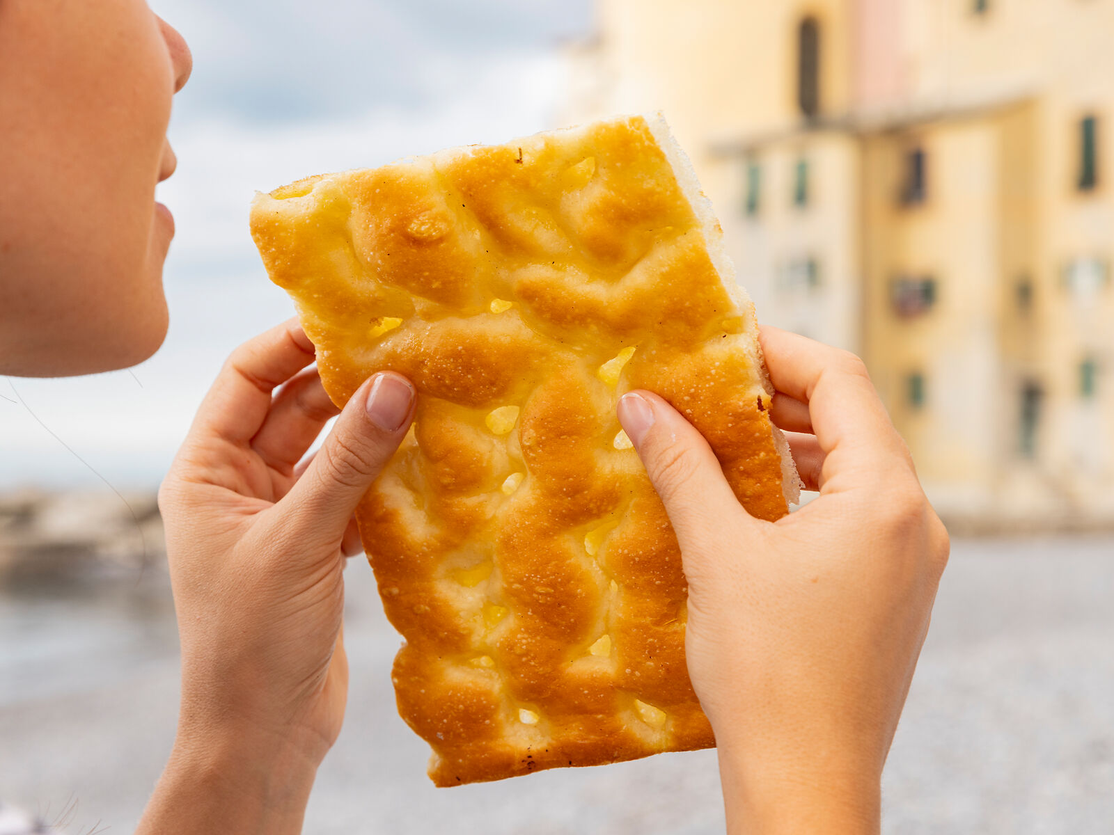 Focaccia ligure mit Rosmarin