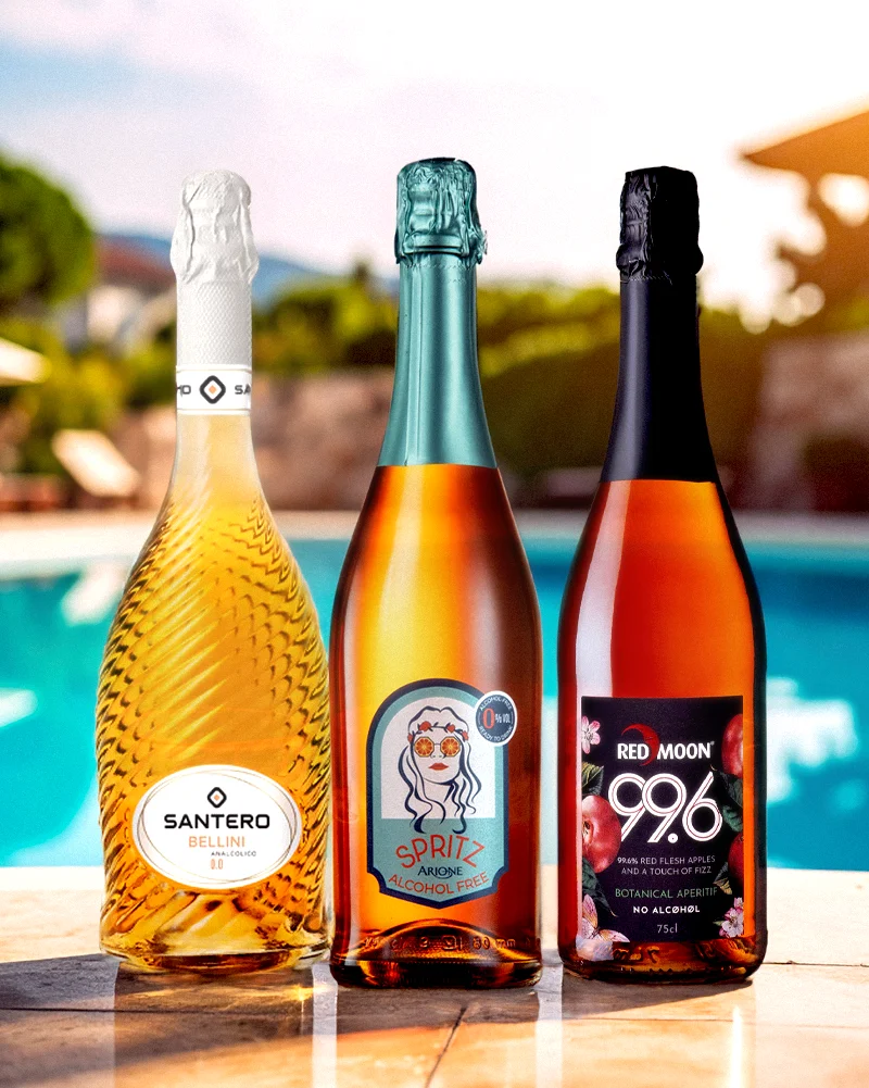 Probierset Prickler alkoholfrei - Bellini, Spritz und Red Moon