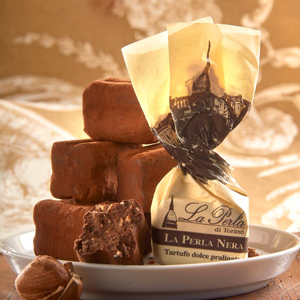 Tartufi - Haselnuss und dunkle Schokolade – mit Schokoladenstücken
