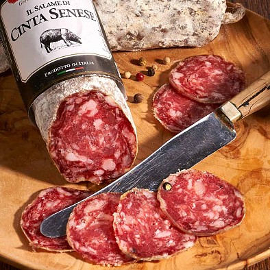 Salami vom Cinta Senese Schwein