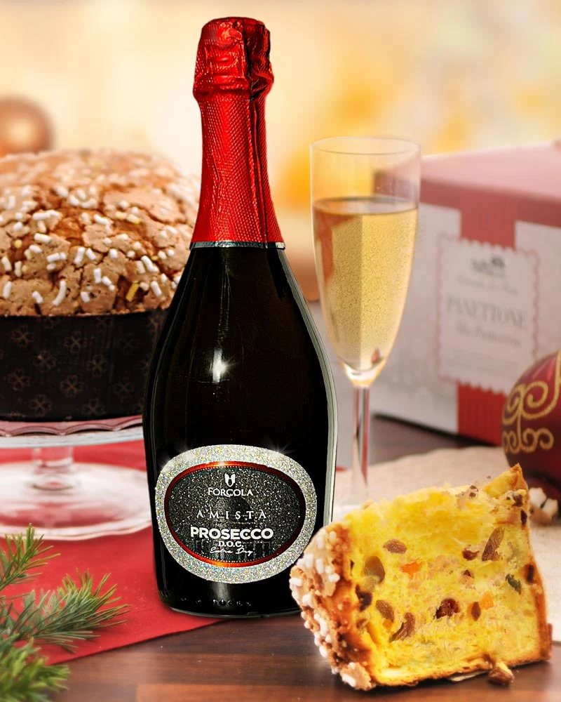 Prosecco mit Panettone - Geschenkset
