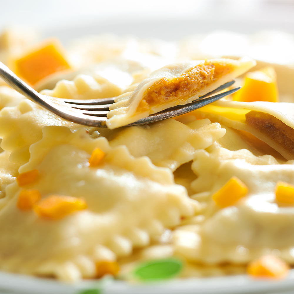 Tortelli mit Kürbis