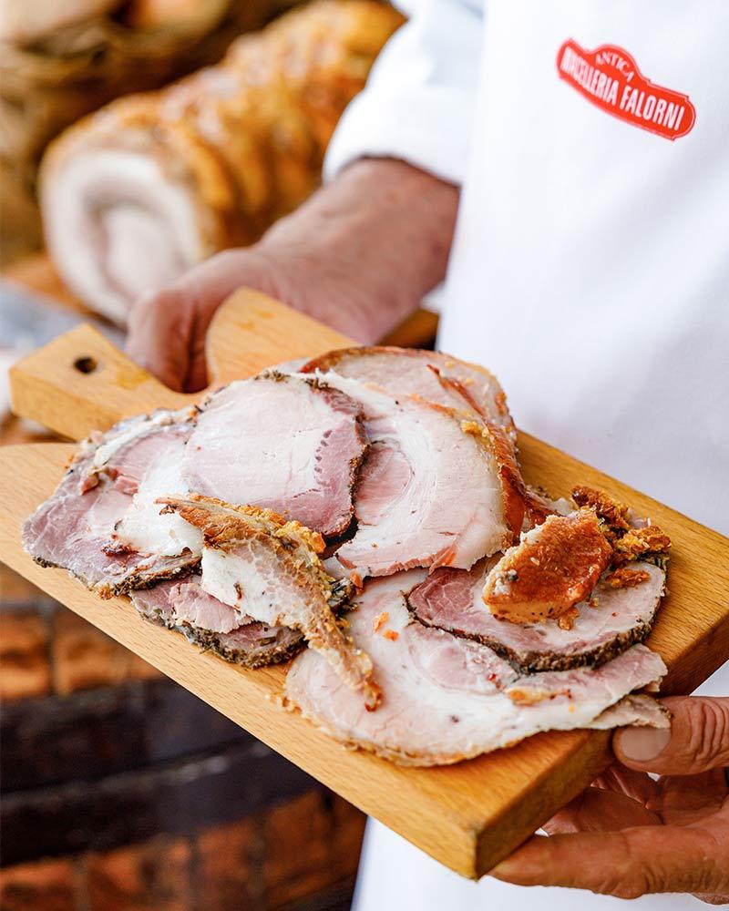 Porchetta - Aufschnitt