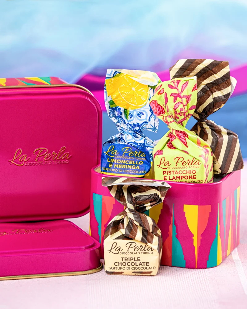 Tartufi Dolce Vita - Mix in Minibox – mit Schokoladenstücken