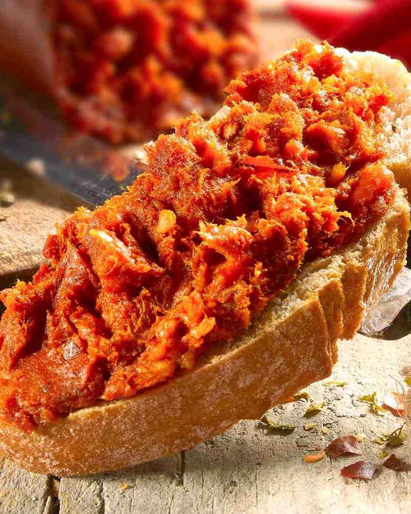 Nduja fresca di suino nero Nduja - vom schwarzen Schwein