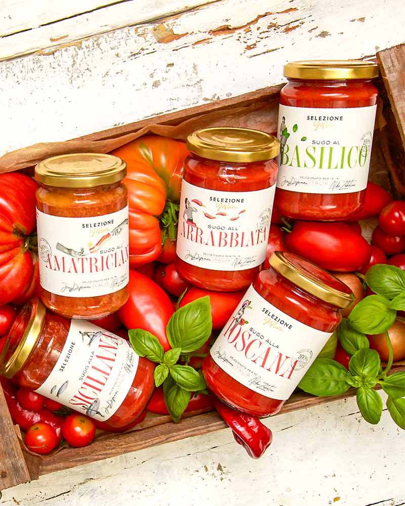 5x Original italienisches Sugo im Probierpaket