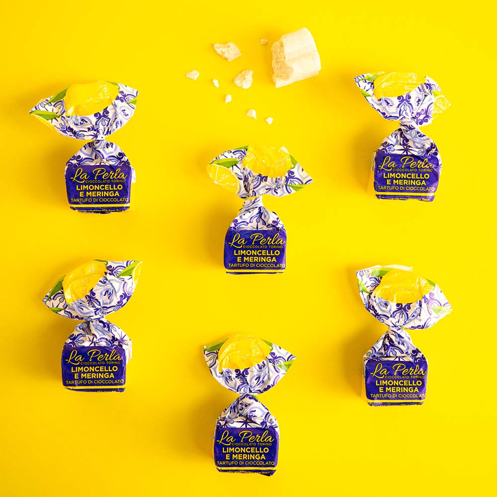 Tartufi - Limoncello – mit Schokoladenstücken