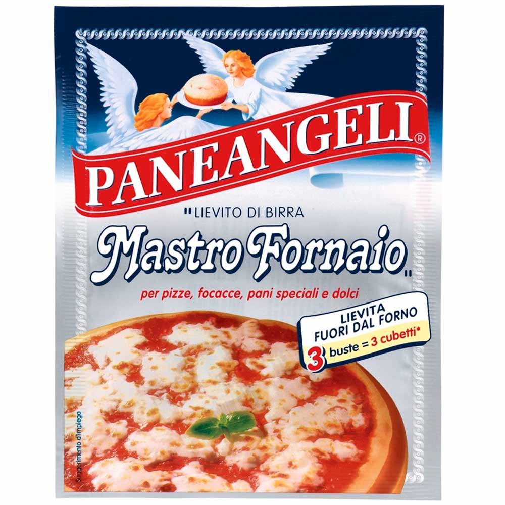 Bierhefe für Pizzateig - 3 Beutel – mit passenden Accessoires arrangiert