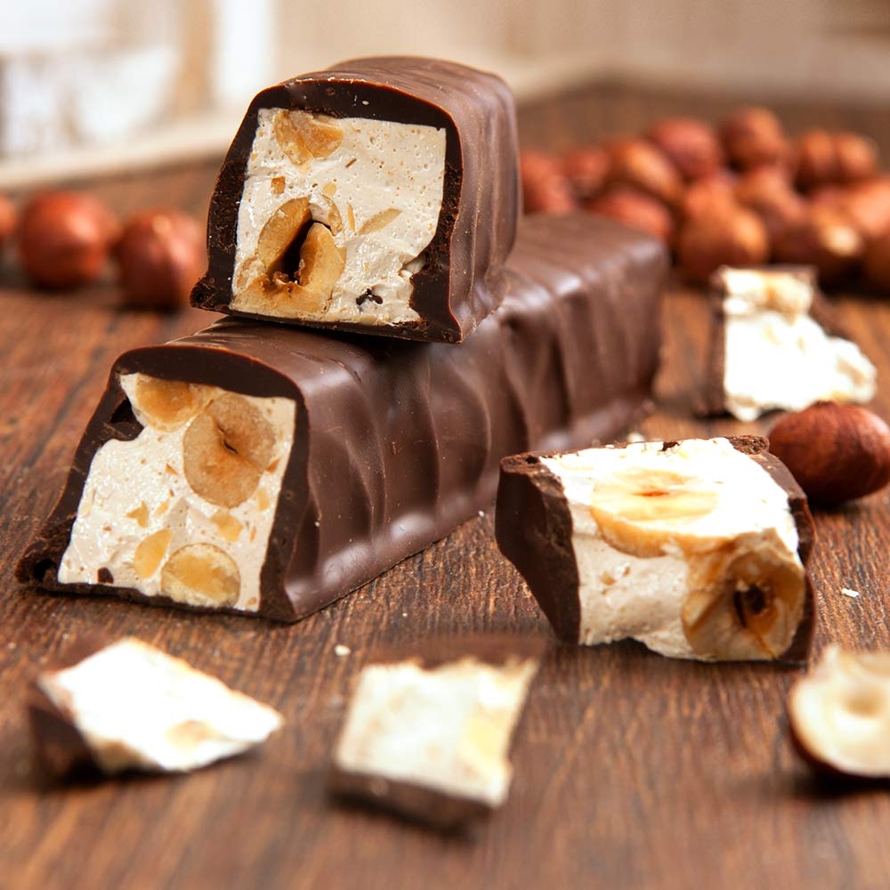 Tripolino nocciola Piemonte – mit Schokoladenstücken