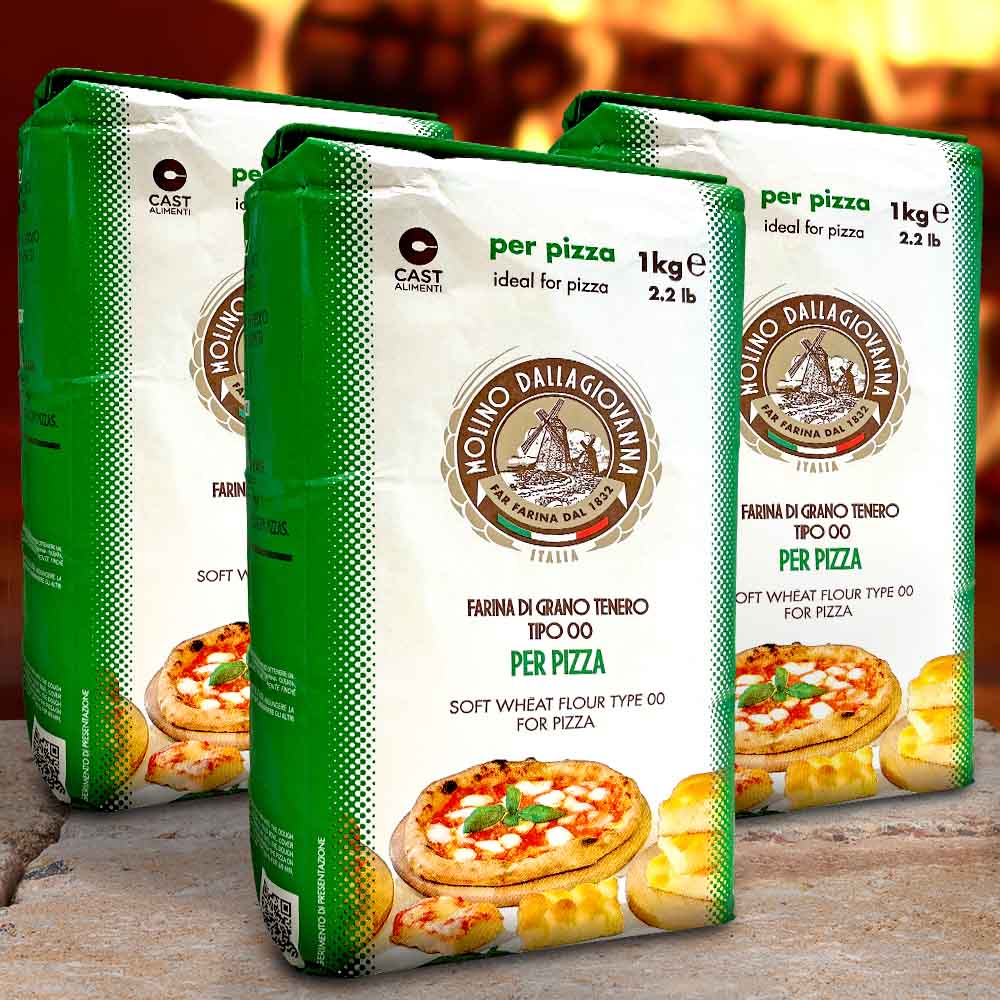 Vorteilspaket Pizzamehl Per pizza 3 x 1 kg 
