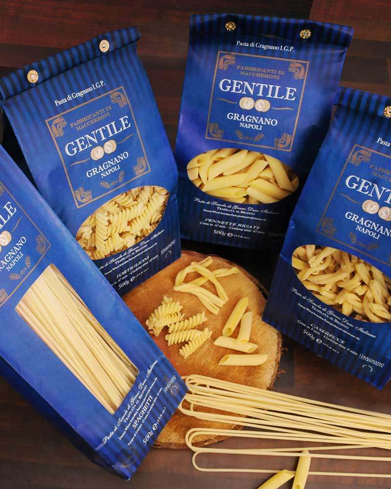 4x Gentile Pasta di Gragnano IGP Gragnano Pasta - 4er Sparset