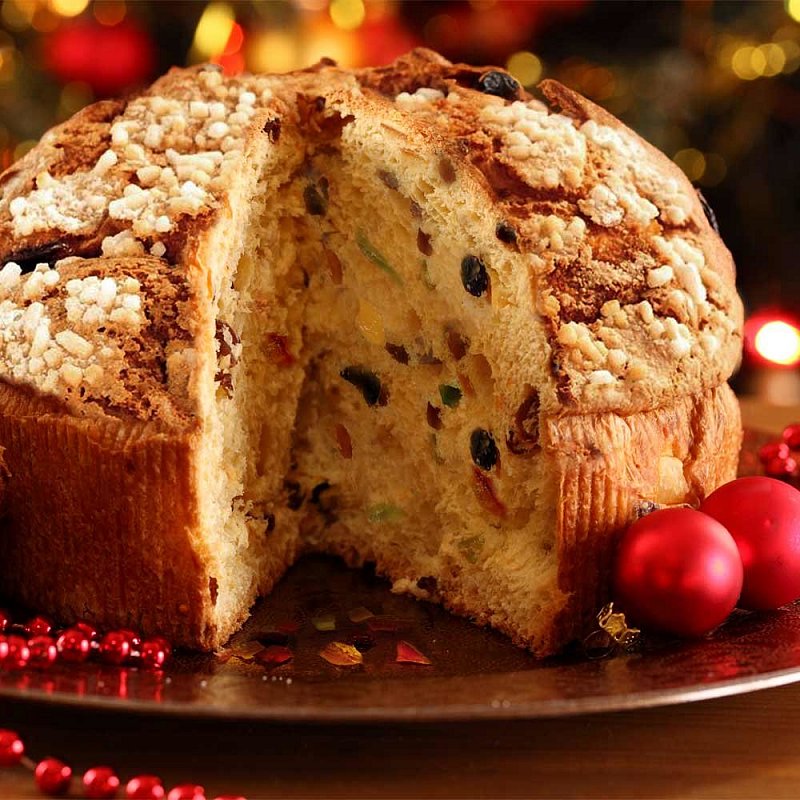 Klassischer Panettone Im Geschenkkarton Gustini Feinkost