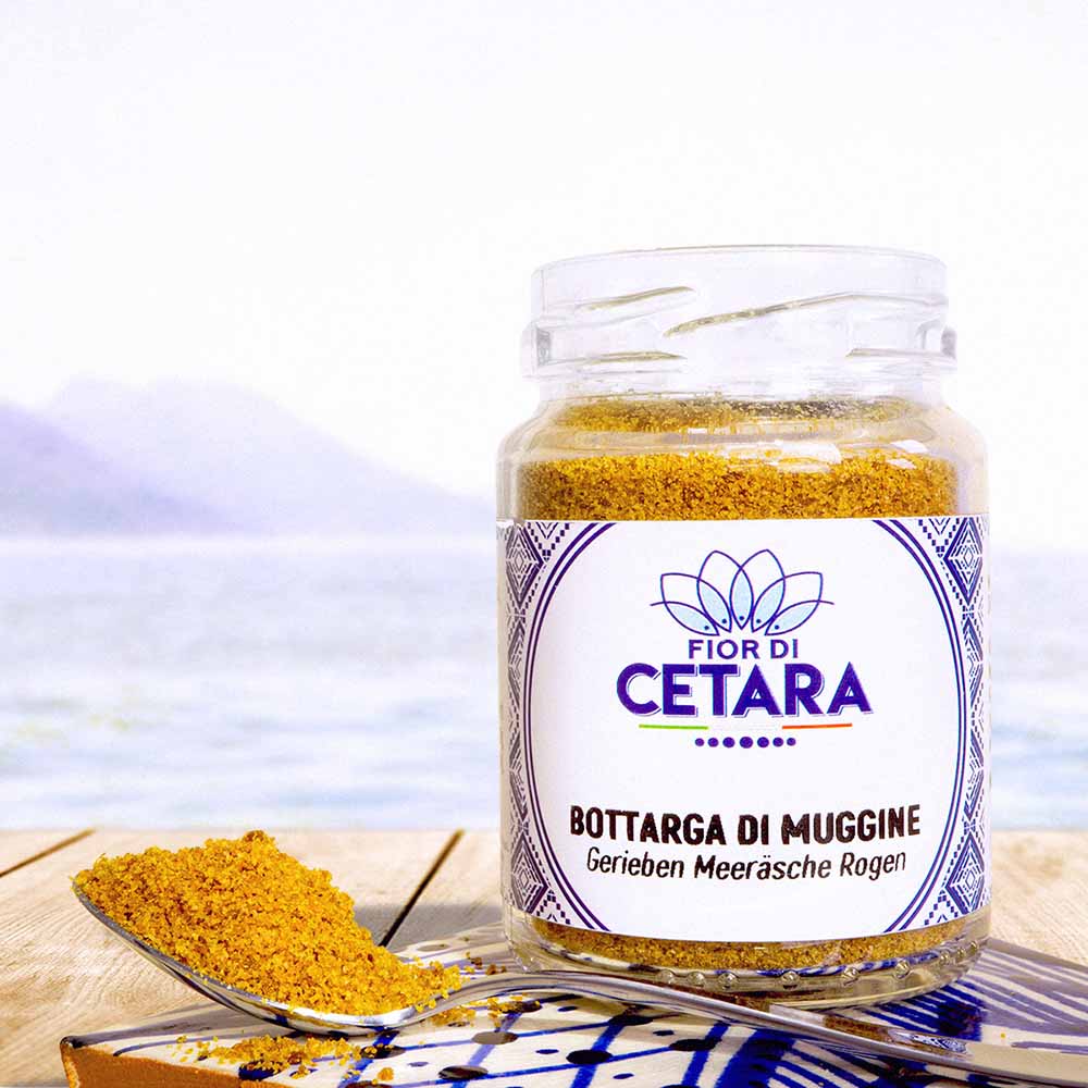 Bottarga di Muggine gerieben