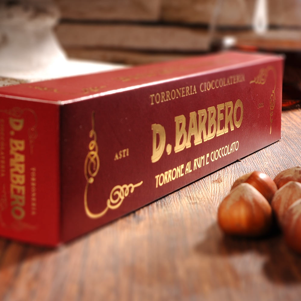 Torrone al Rum e Cioccolato – mit Schokoladenstücken