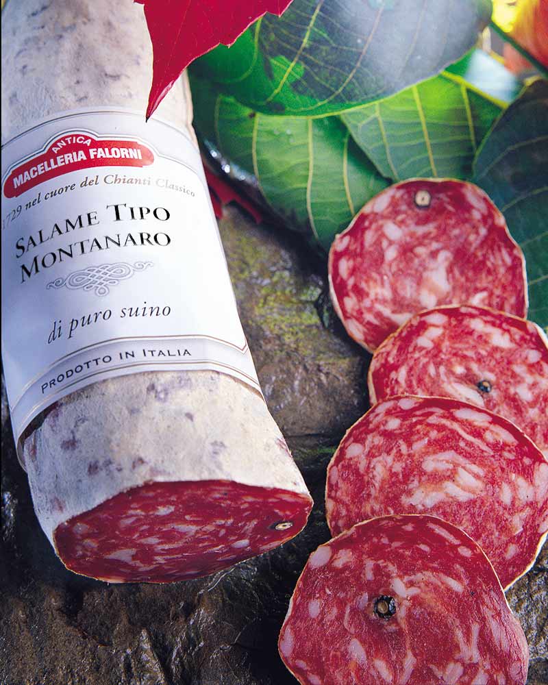 Falorni Salami vom Bergschwein-Schinken Falorni Salami vom Bergschwein-Schinken