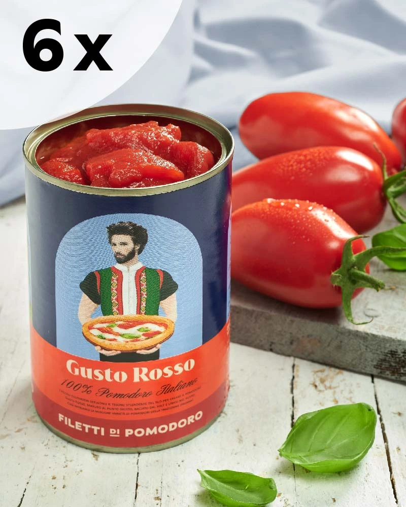 Filets de tomates - Idéals pour vos pizzas - lot de 6