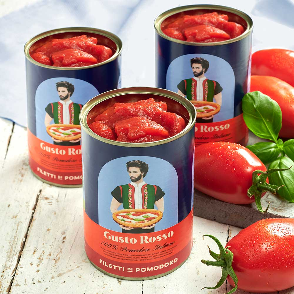 Tomatenfilets für Pizza - 3er Set 