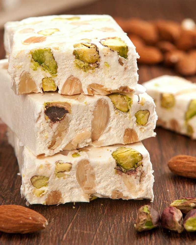 Torrone morbido pistacchi mandorle