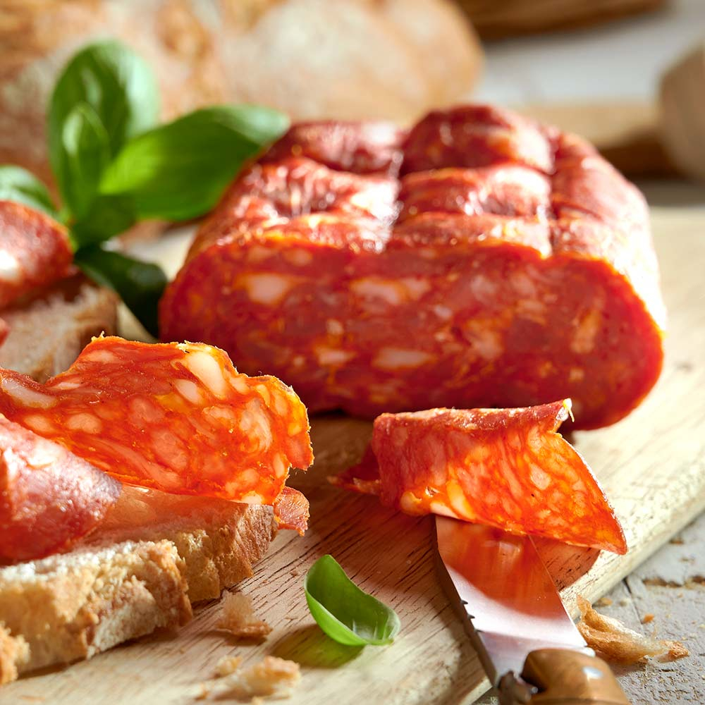 Pikante Spianata-Salami - am Stück