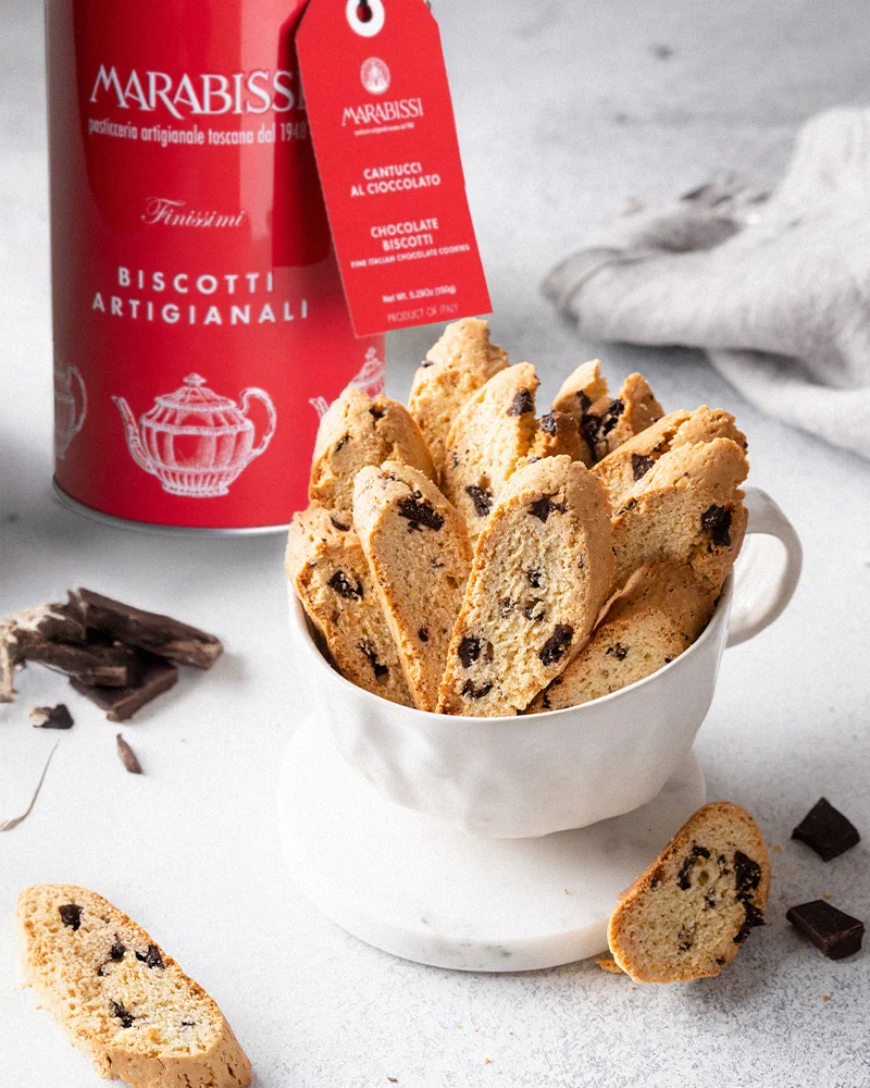 Cantucci mit Schokolade - Geschenkdose Cantucci mit Schokolade - Geschenkdose