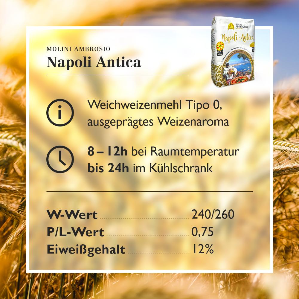 Pizzamehl Napoli Antica Tipo 0 - mittlere Gehzeit