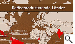 Kaffee-Anbaugebiete