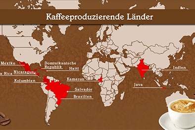 Kaffee-Anbaugebiete