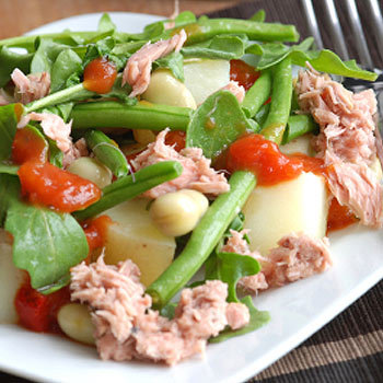 Bohnensalat mit Thunfisch